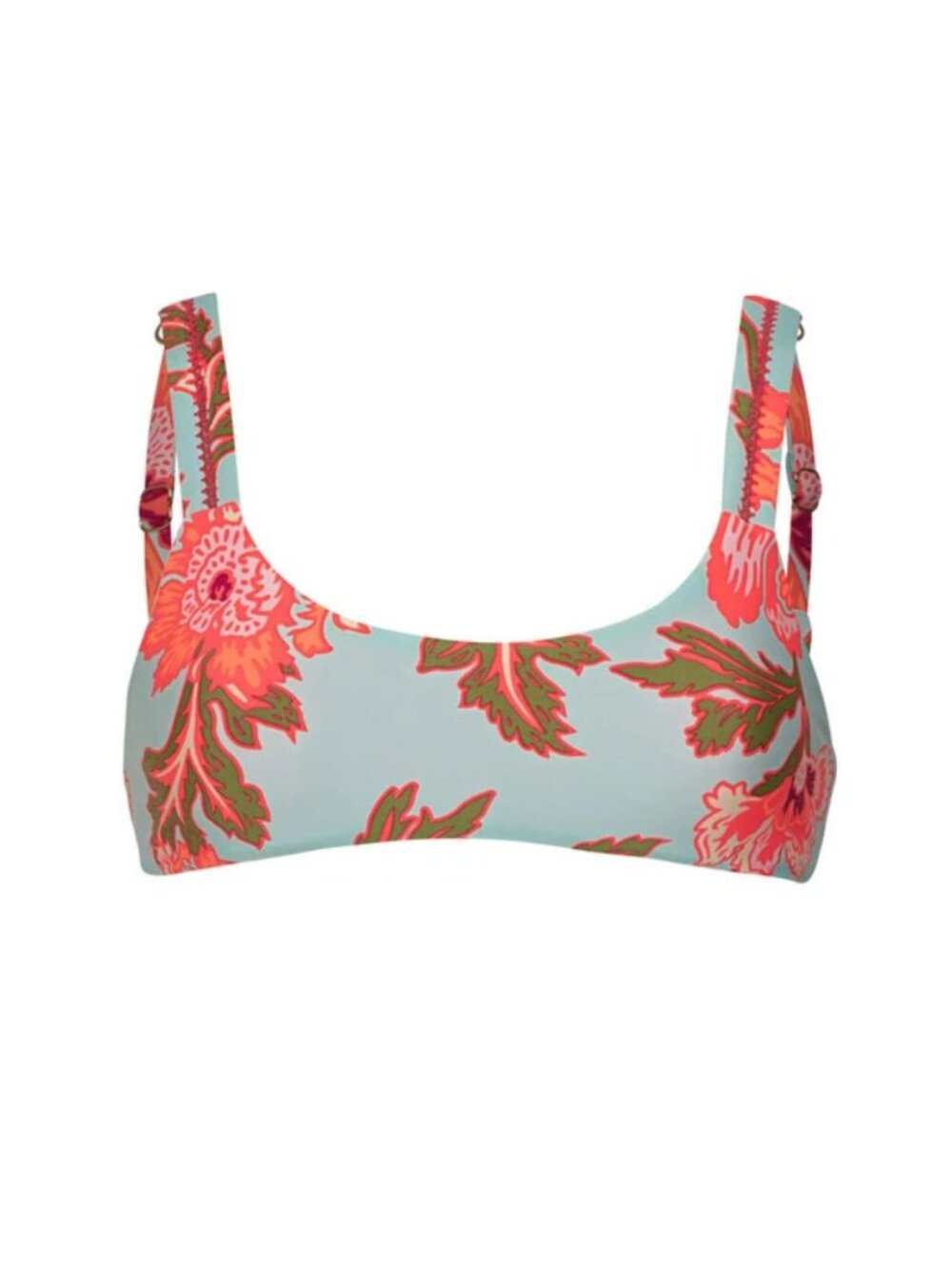 New! Maaji Floral Sky Nalai Reversible Bralette Bikini Top Small 34393